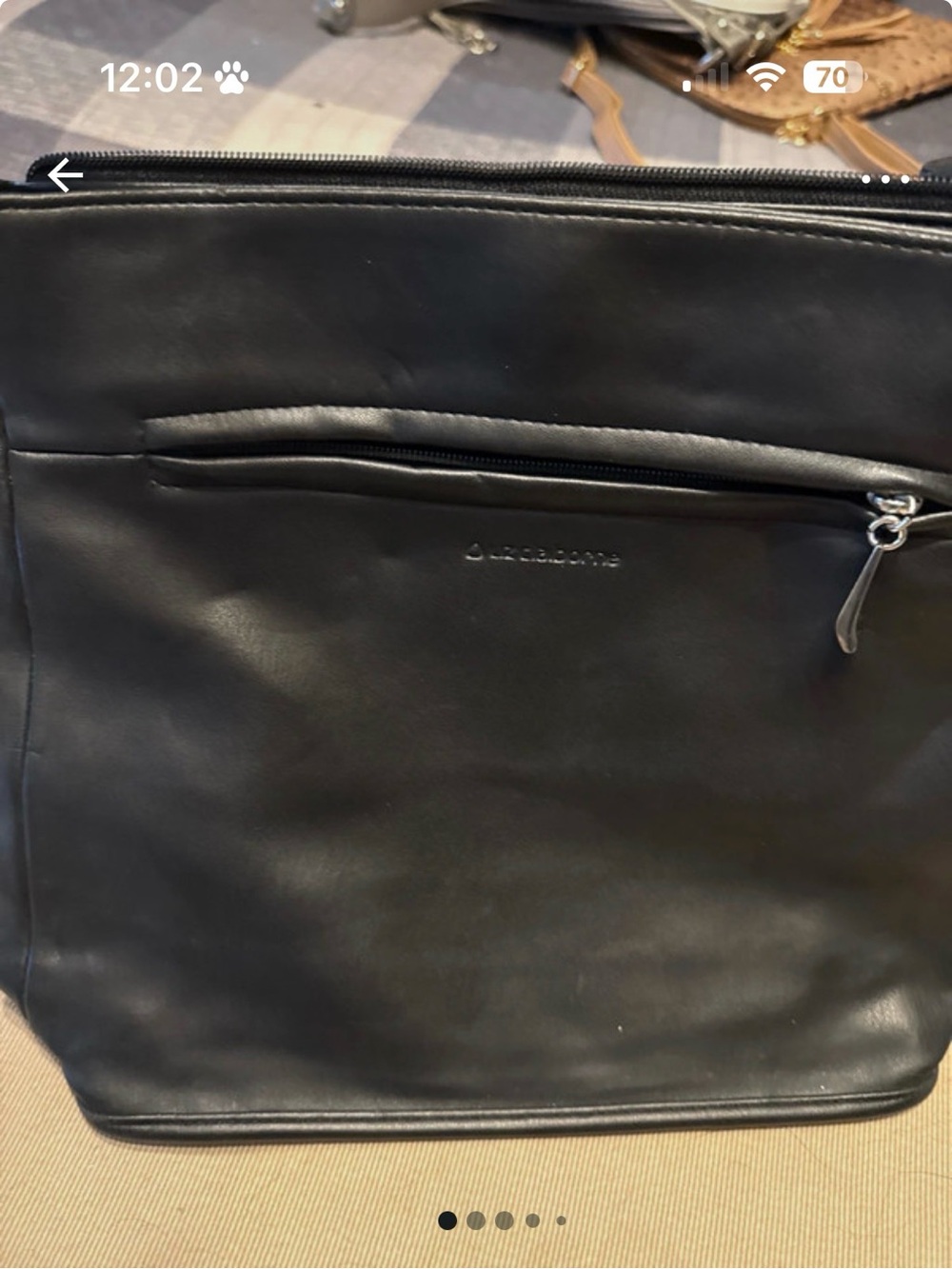 Black Leather Shoulder Bag